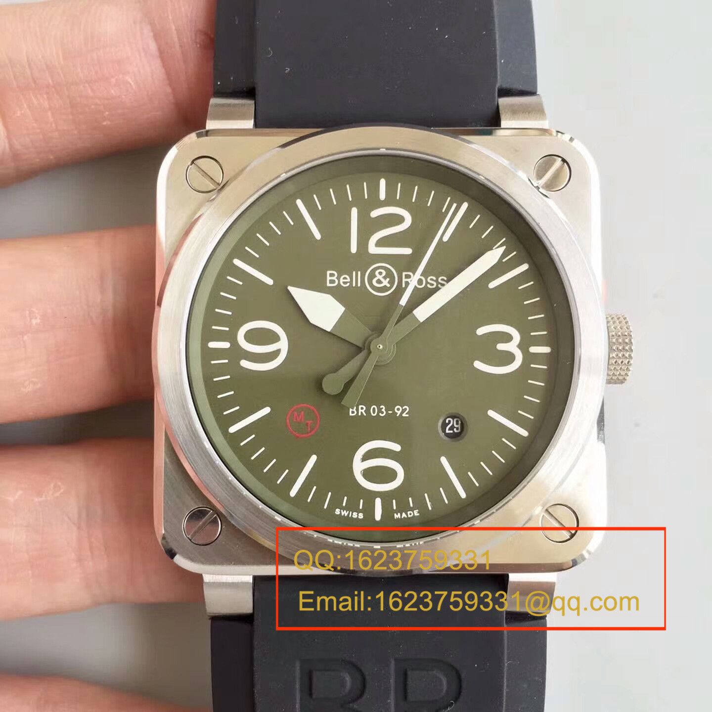 【BR1:1顶级高精仿手表】柏莱士AVIATION系列 BR 03-92 BLACK CAMO腕表 / BLS011