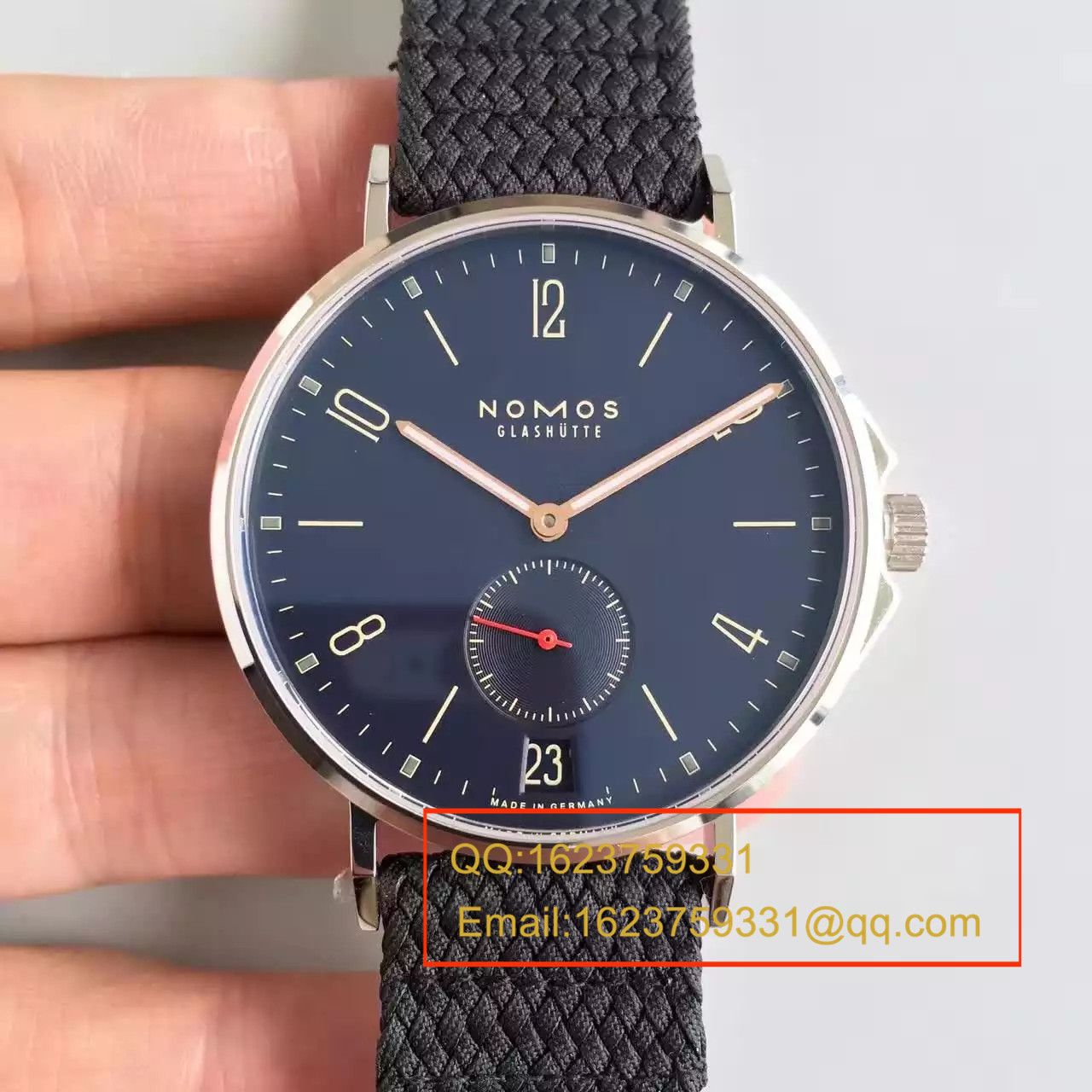 【OS厂一比一顶级复刻高仿手表】NOMOS（诺莫斯）Ahoi系列 550/551/552/553首款潜水表搭配尼龙带腕表 / NO001