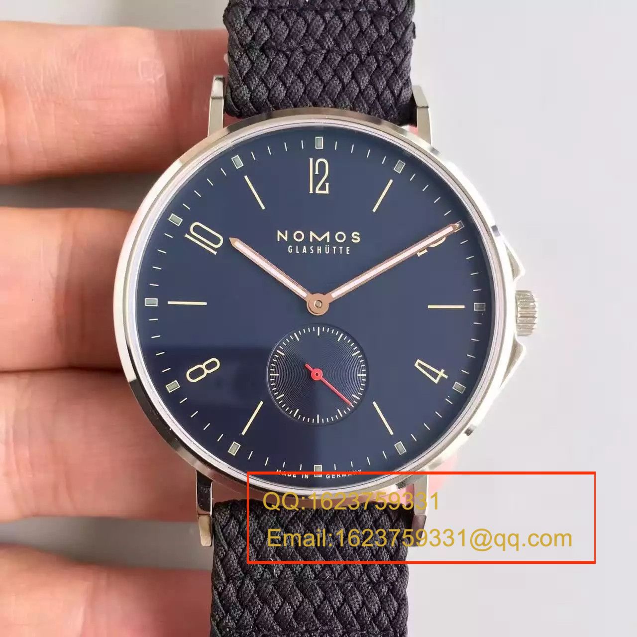 【OS厂一比一顶级复刻高仿手表】NOMOS（诺莫斯）Ahoi系列 550/551/552/553首款潜水表搭配尼龙带腕表 / NO001