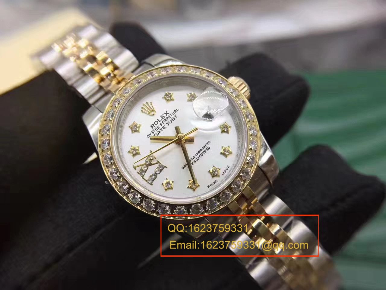 【SY一比一超A高仿手表】劳力士女装日志型系列白面镶钻表盘女士腕表 / R151