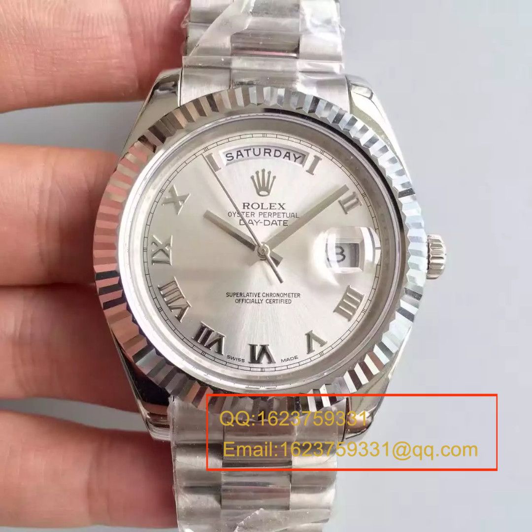 【N厂一比一顶级复刻高仿手表】劳力士星期日历型系列228239-黑盘机械腕表 / RBE044