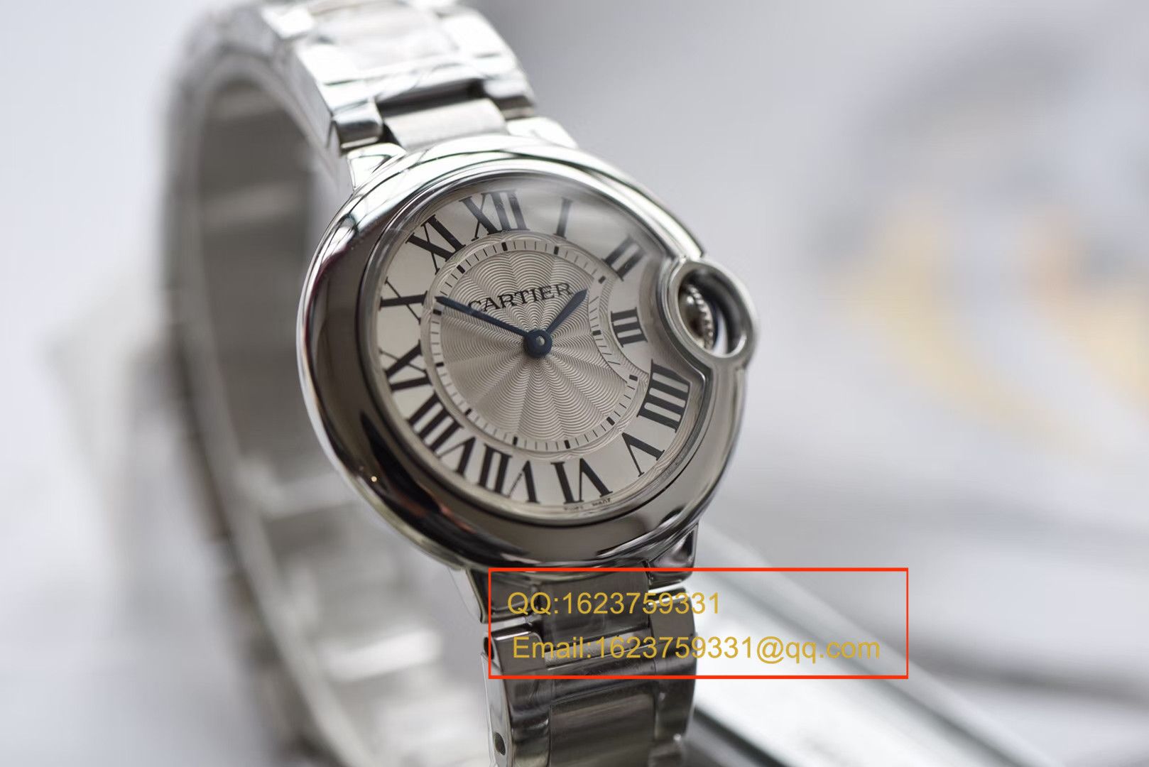 【独家视频测评V6厂一比一高精仿手表】卡地亚蓝气球系列W6920084女士33毫米石英腕表 / KAC080