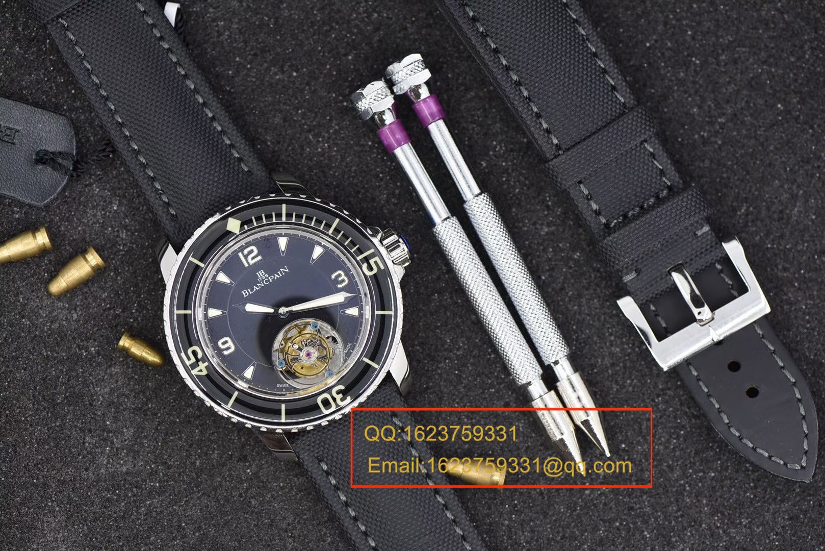 【视频评测ZF一比一超A高仿手表】宝珀五十噚系列陀飞轮腕表 / BPDH036