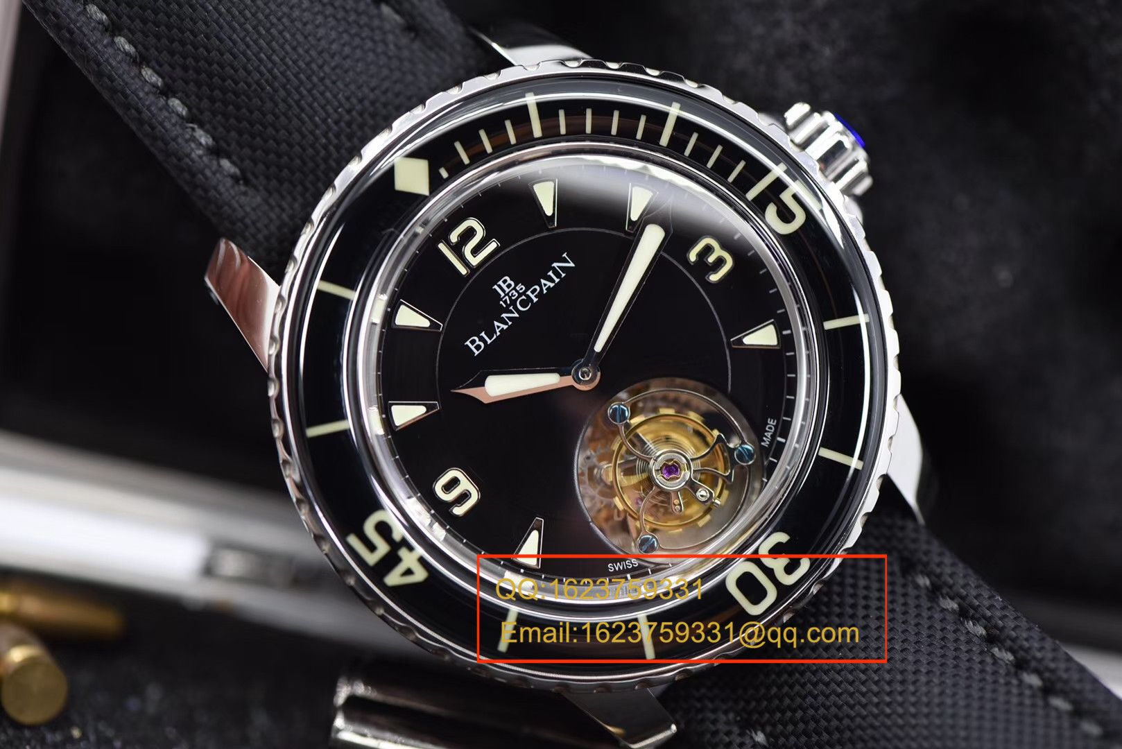 【视频评测ZF一比一超A高仿手表】宝珀五十噚系列陀飞轮腕表 / BPDH036