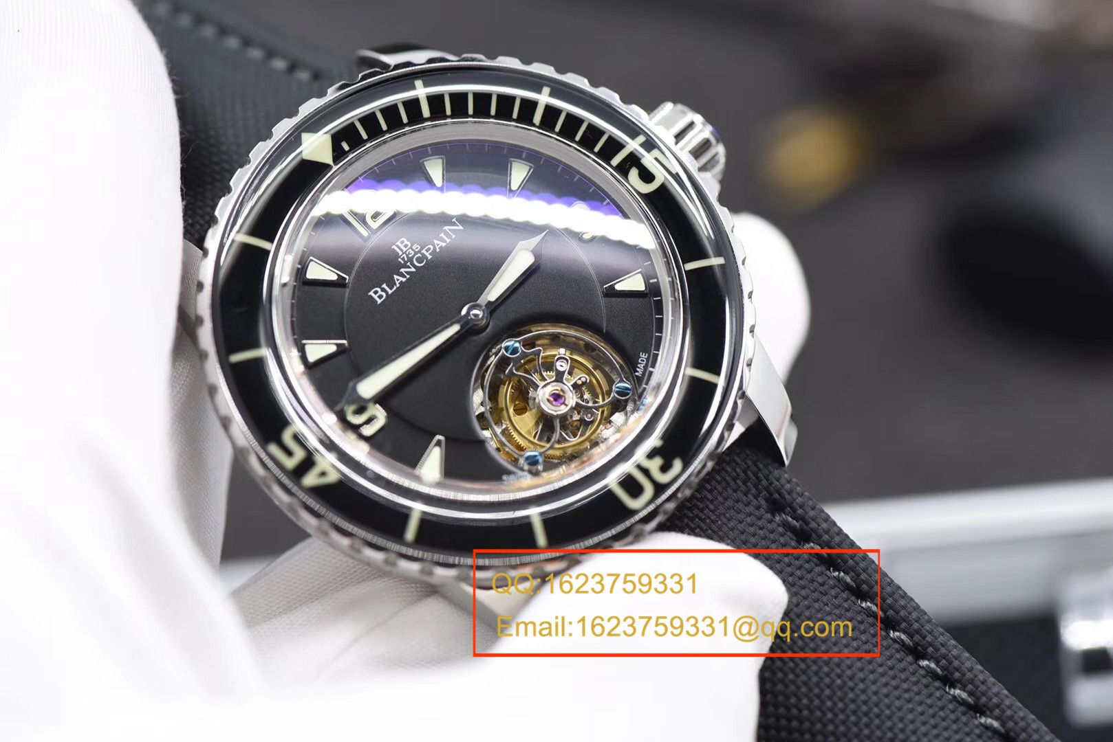 【视频评测ZF一比一超A高仿手表】宝珀五十噚系列陀飞轮腕表 / BPDH036