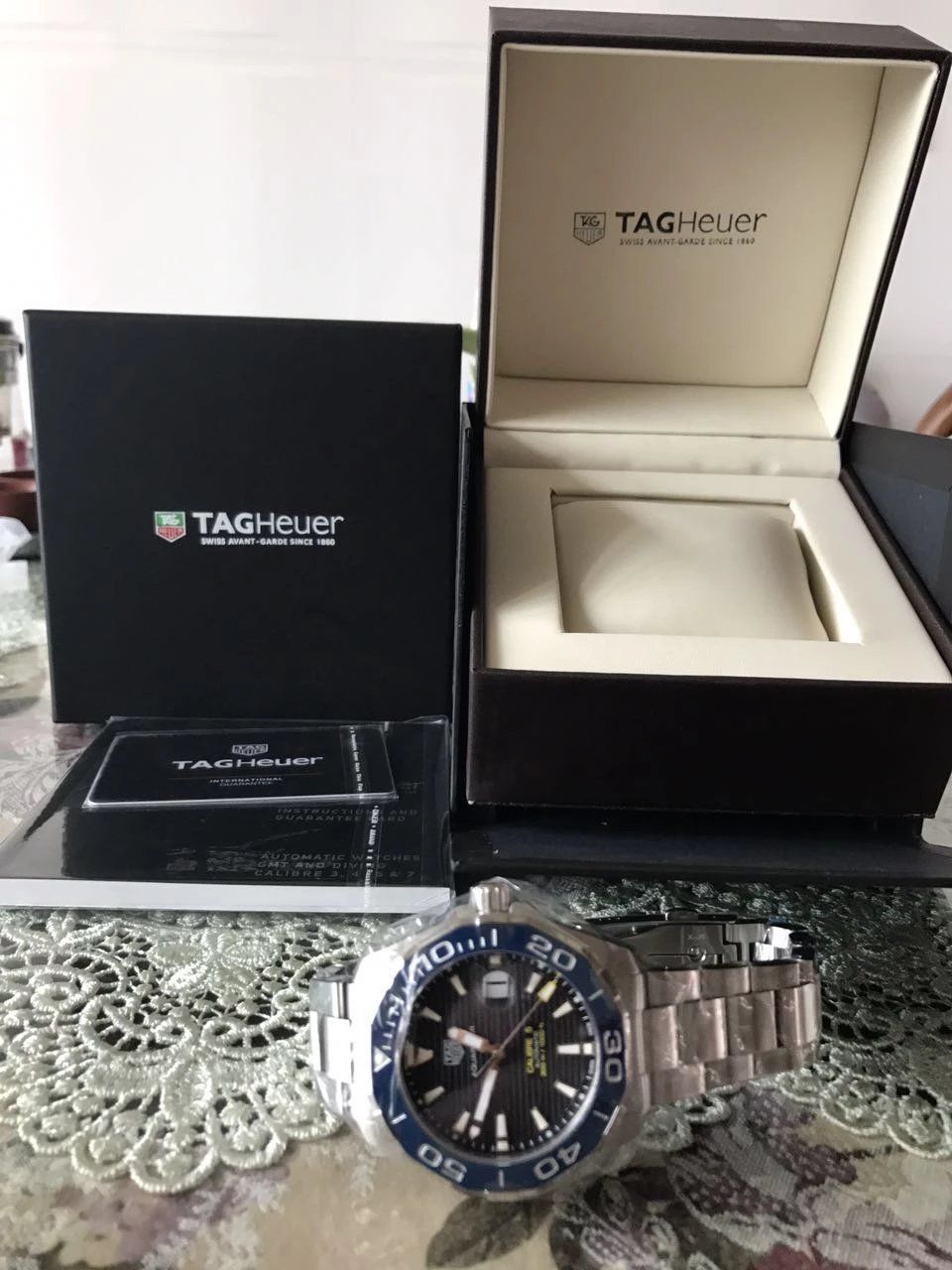 原单牛货泰格豪雅竞潜新款黑蓝双面可选 / TG053