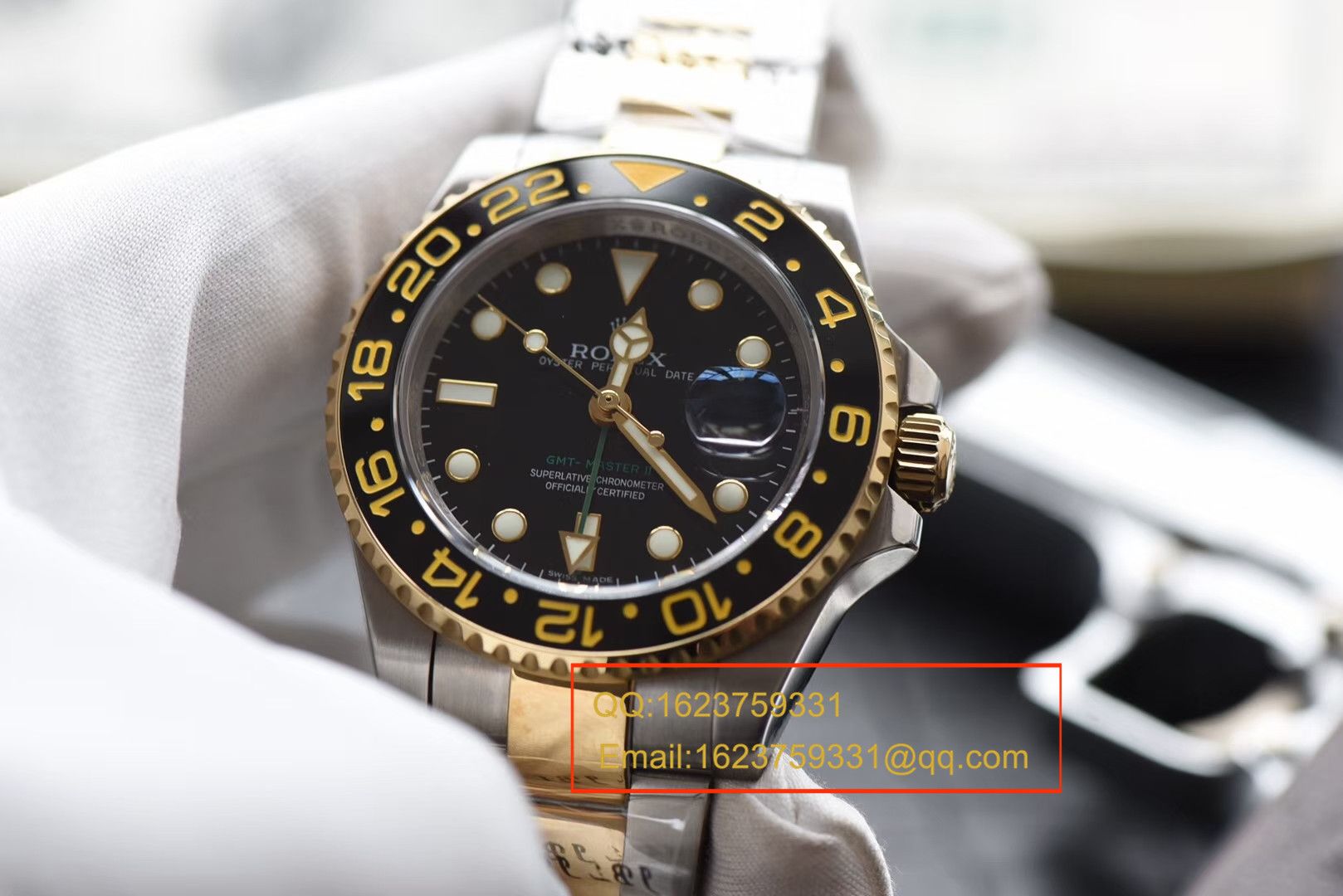 【N厂V7版本一比一高精仿手表】劳力士格林尼治型II系列116713-LN-78203腕表【可选择包金款】 / RBF132