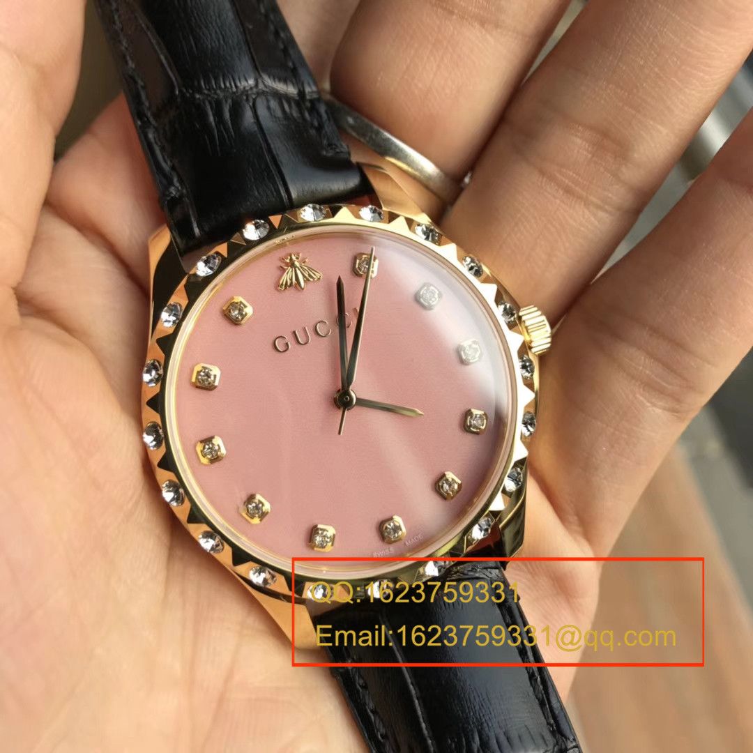 【香港原单 支持专柜验货】古驰LE MARCHÉ DES MERVEILLES系列YA126478小蜜蜂女士石英腕表 / GUCCI 07