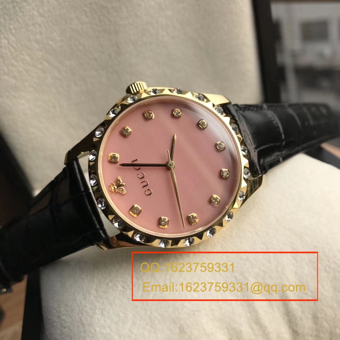 【香港原单 支持专柜验货】古驰LE MARCHÉ DES MERVEILLES系列YA126478小蜜蜂女士石英腕表 / GUCCI 07