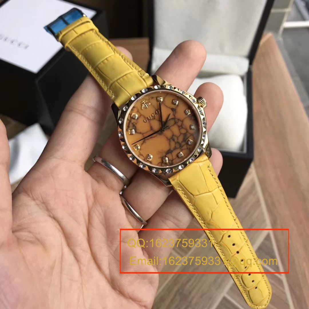 【香港原单 支持专柜验货】古驰LE MARCHÉ DES MERVEILLES系列YA126478小蜜蜂女士石英腕表 / GUCCI 07