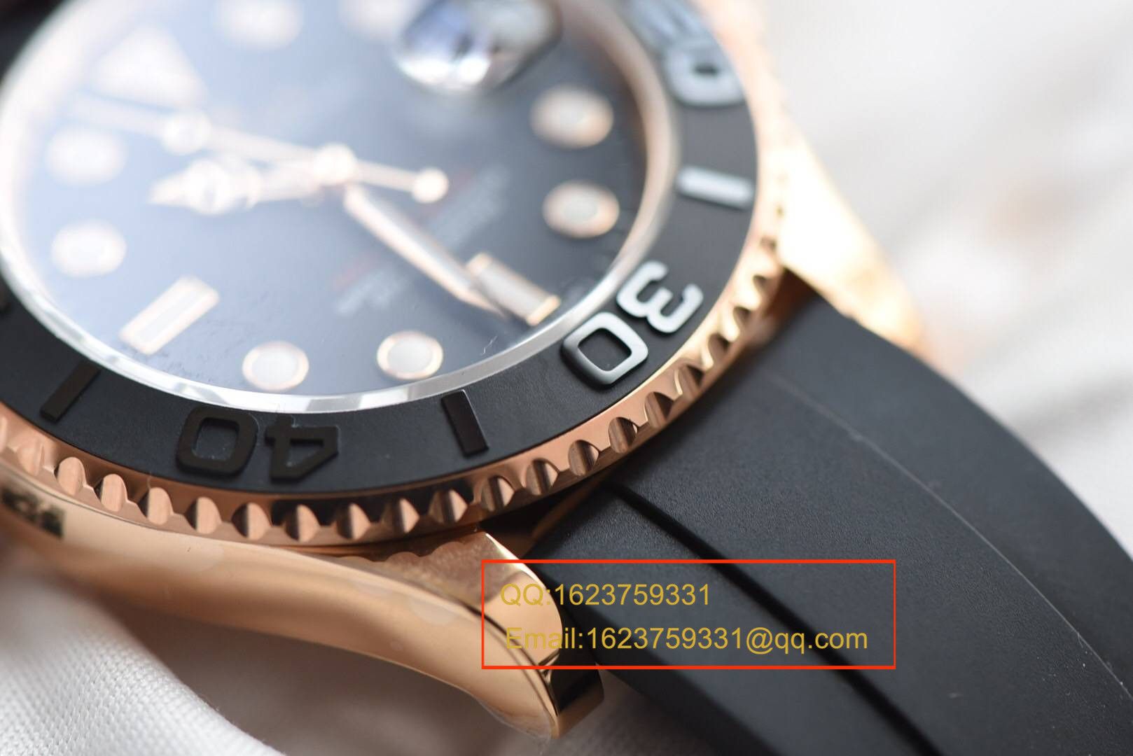 【视频评测JF一比一超A高精仿手表】劳力士游艇名仕型系列116655-Oysterflex bracelet男士腕表 / R087