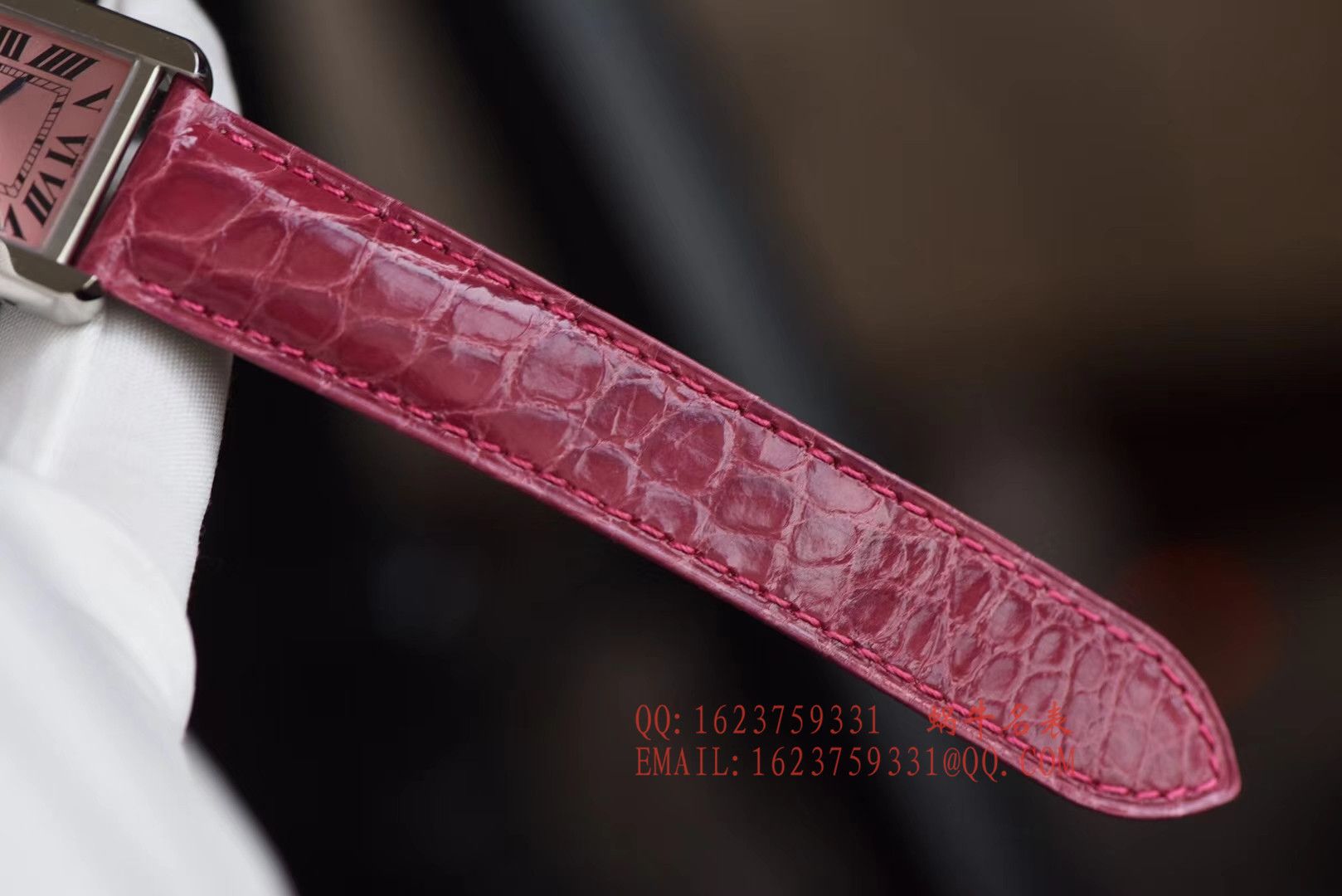 【独家视频测评K11厂一比一超A高仿手表】卡地亚坦克系列 W5200000 粉面女士石英腕表 / KAD008