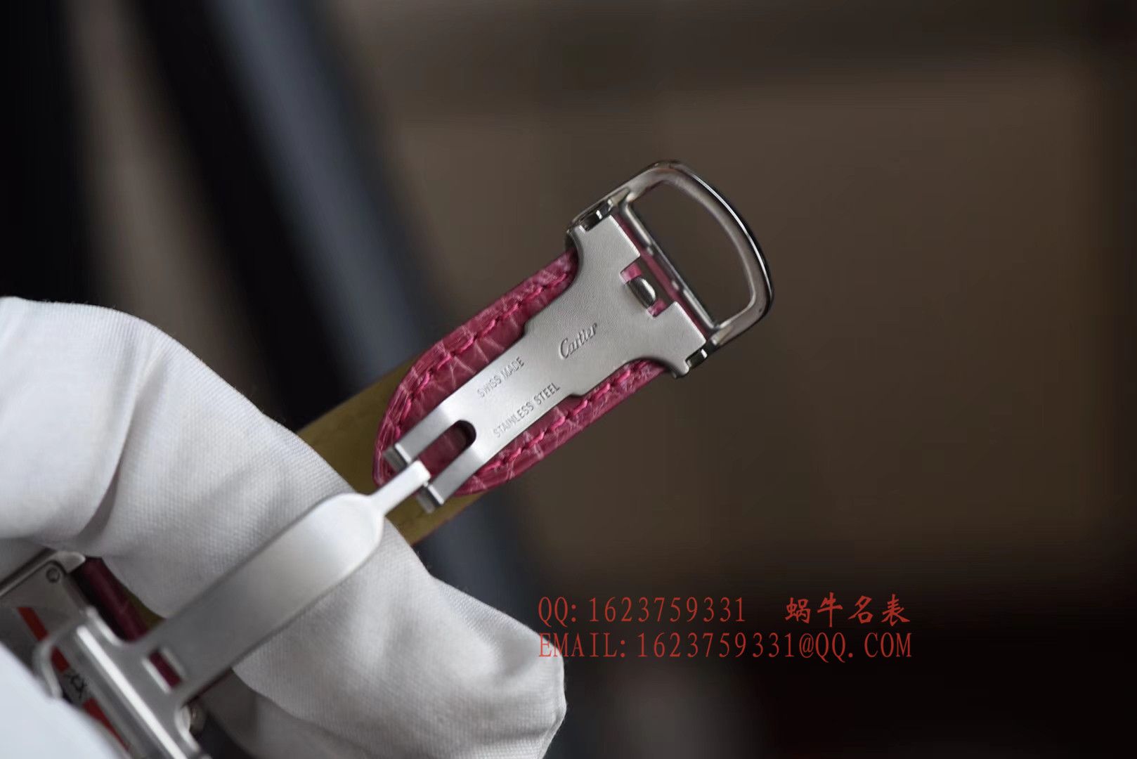 【独家视频测评K11厂一比一超A高仿手表】卡地亚坦克系列 W5200000 粉面女士石英腕表 / KAD008