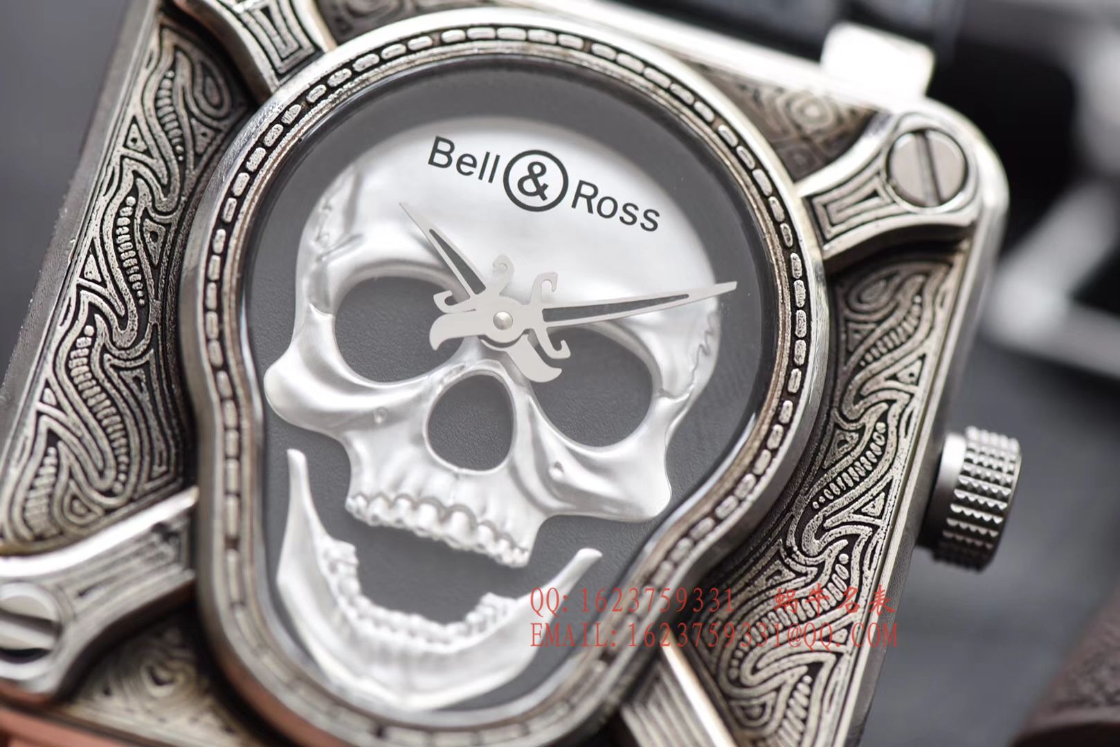 【独家视频评测】柏莱士复刻高仿BELL & ROSS BR 01 Burning skull  Instruments 系列限量版骷颅头 / BLCH019