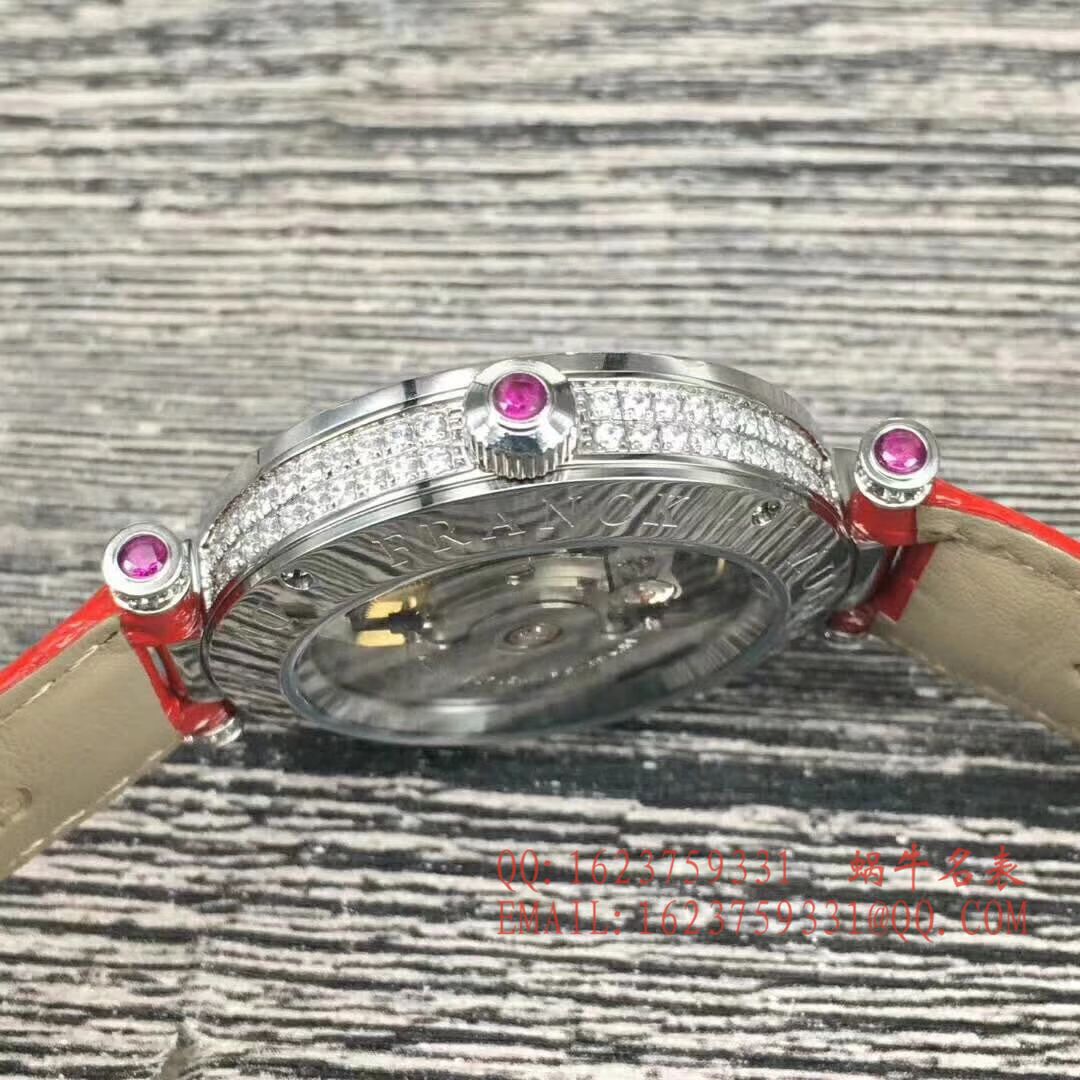 法兰克.穆勒DOUBLE MYSTERY系列42 DM D2R CD 白盘绿面表带女士腕表 / FLBF015