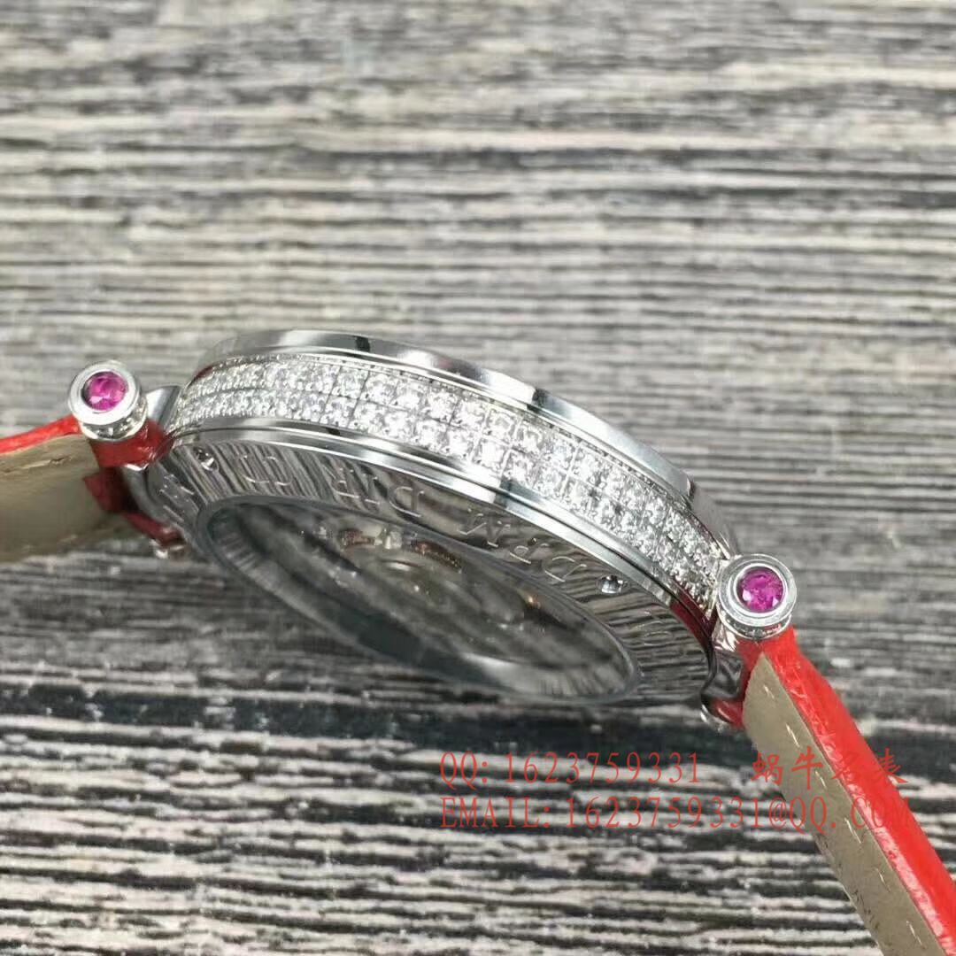 法兰克.穆勒DOUBLE MYSTERY系列42 DM D2R CD 白盘绿面表带女士腕表 / FLBF015