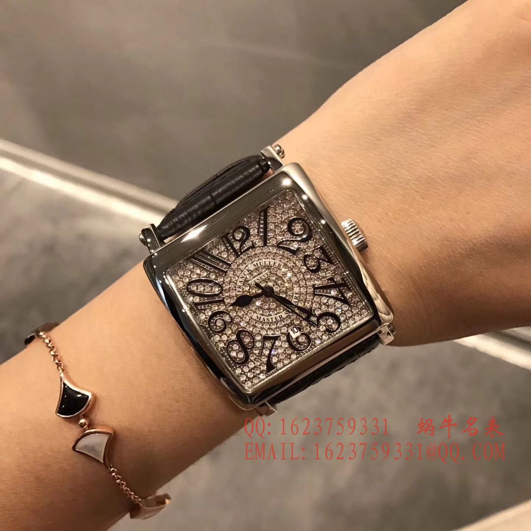 法兰克.穆勒DOUBLE MYSTERY系列42 DM D2R CD 白盘绿面表带女士腕表 / FLBF015