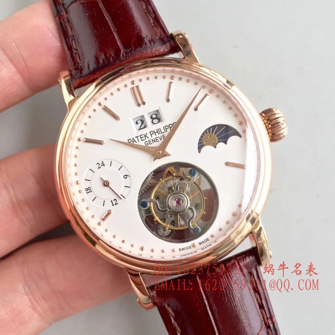 【BM一比一超A高仿手表】百达翡丽大日历月相陀飞轮腕表 / BD144