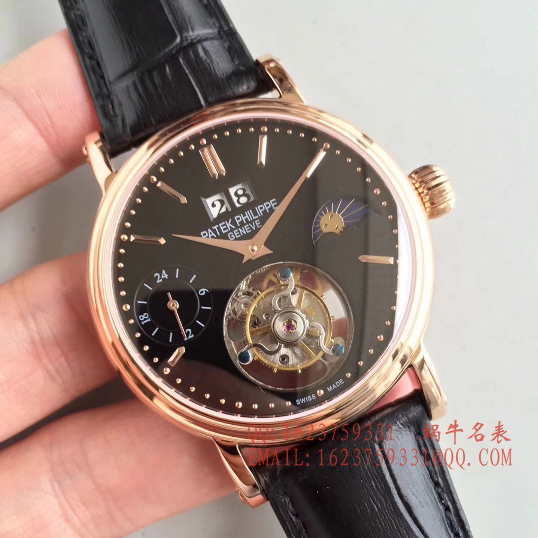 【BM一比一超A高仿手表】百达翡丽大日历月相陀飞轮腕表 / BD144