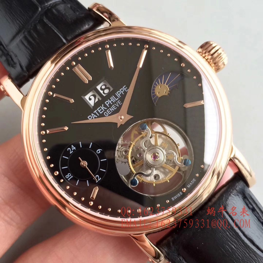 【BM一比一超A高仿手表】百达翡丽大日历月相陀飞轮腕表 / BD144