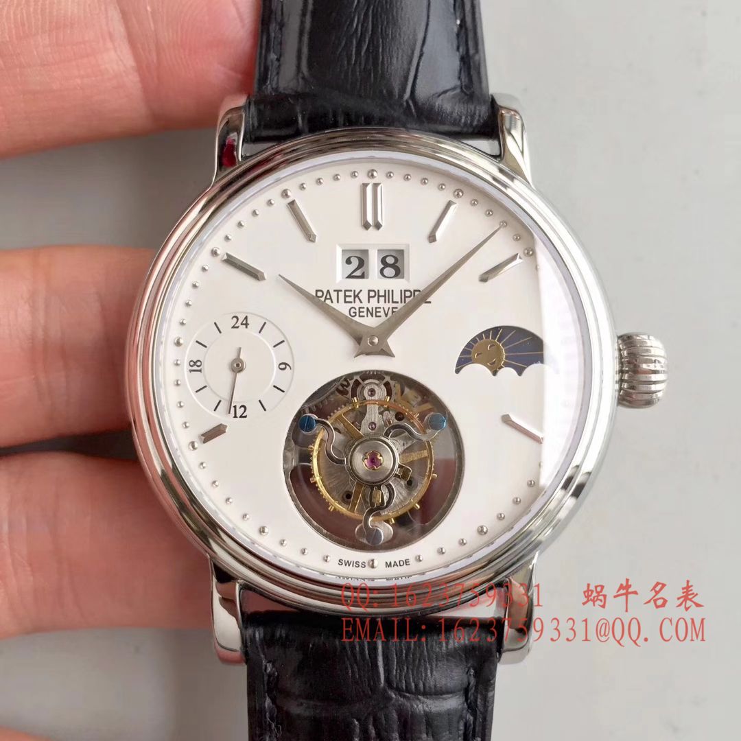 【BM一比一超A高仿手表】百达翡丽大日历月相陀飞轮腕表 / BD144