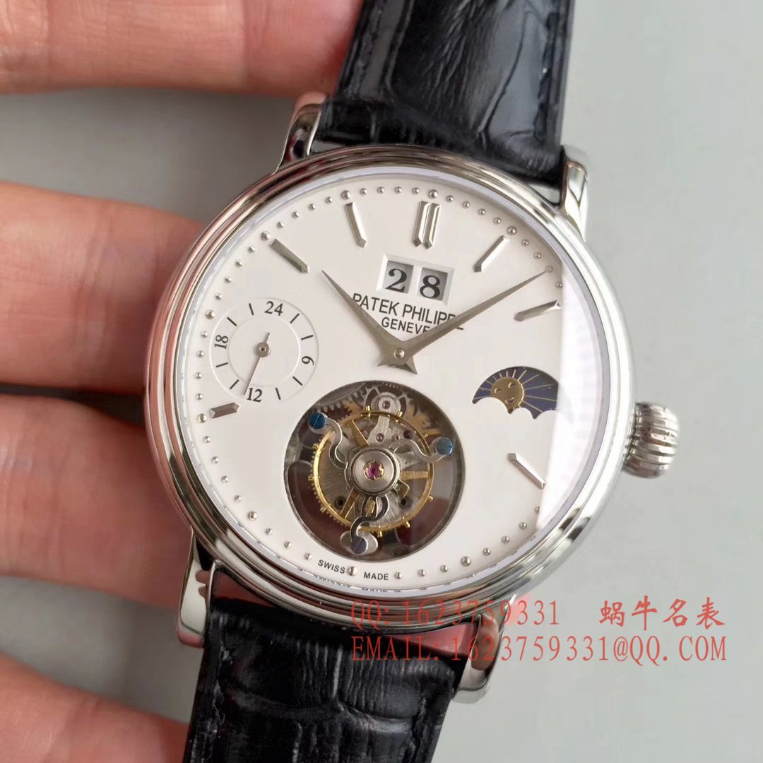 【BM一比一超A高仿手表】百达翡丽大日历月相陀飞轮腕表 / BD144