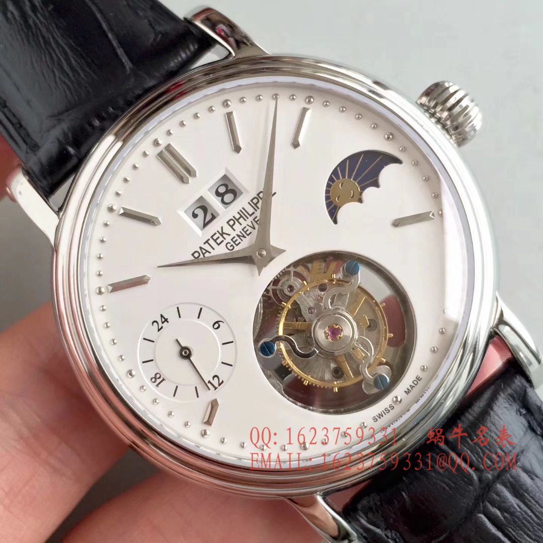 【BM一比一超A高仿手表】百达翡丽大日历月相陀飞轮腕表 / BD144