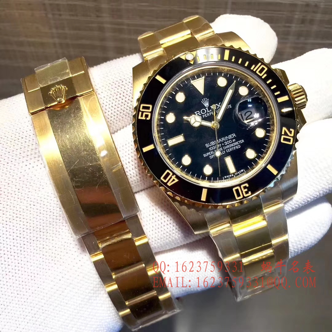 【独家视频评测VR一比一超A高仿手表】劳力士潜航者型116612-LN-97203包间金黑水鬼 / R197