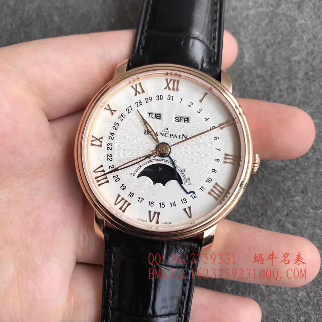 【OM一比一超A高仿手表】宝珀经典系列6664-3642-55B月相腕表 / BP023