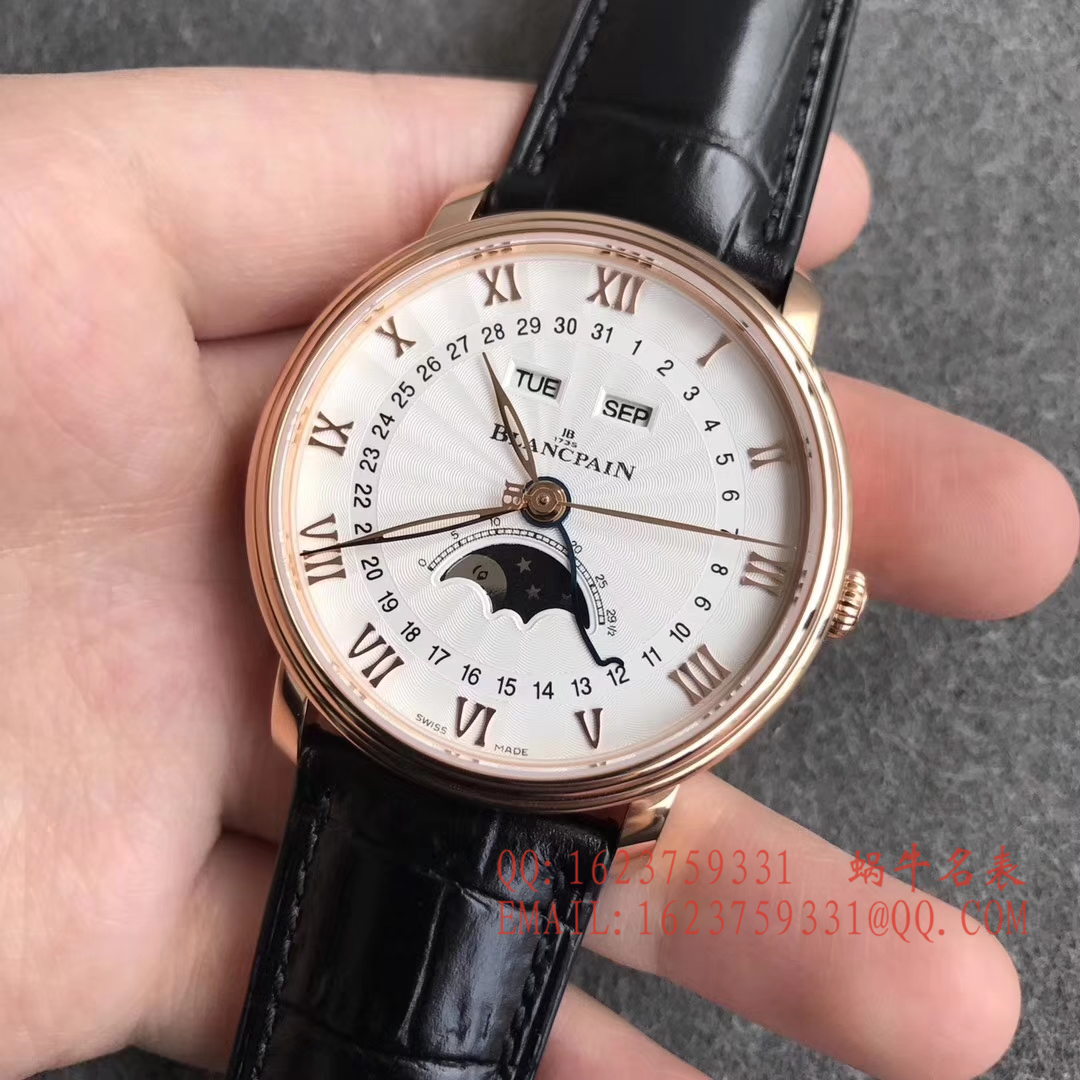 【OM一比一超A高仿手表】宝珀经典系列6664-3642-55B月相腕表 / BP023