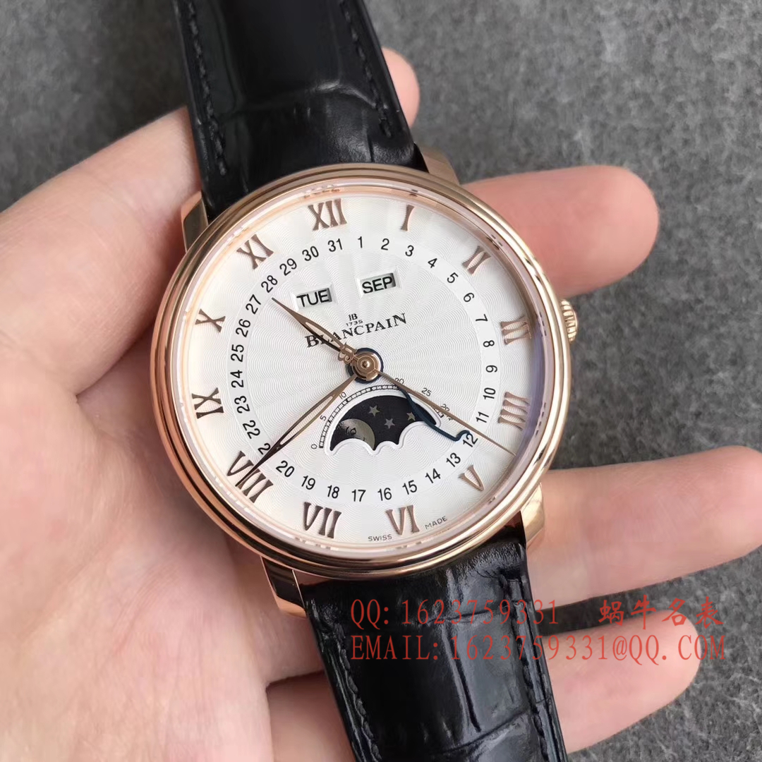 【OM一比一超A高仿手表】宝珀经典系列6664-3642-55B月相腕表 / BP023