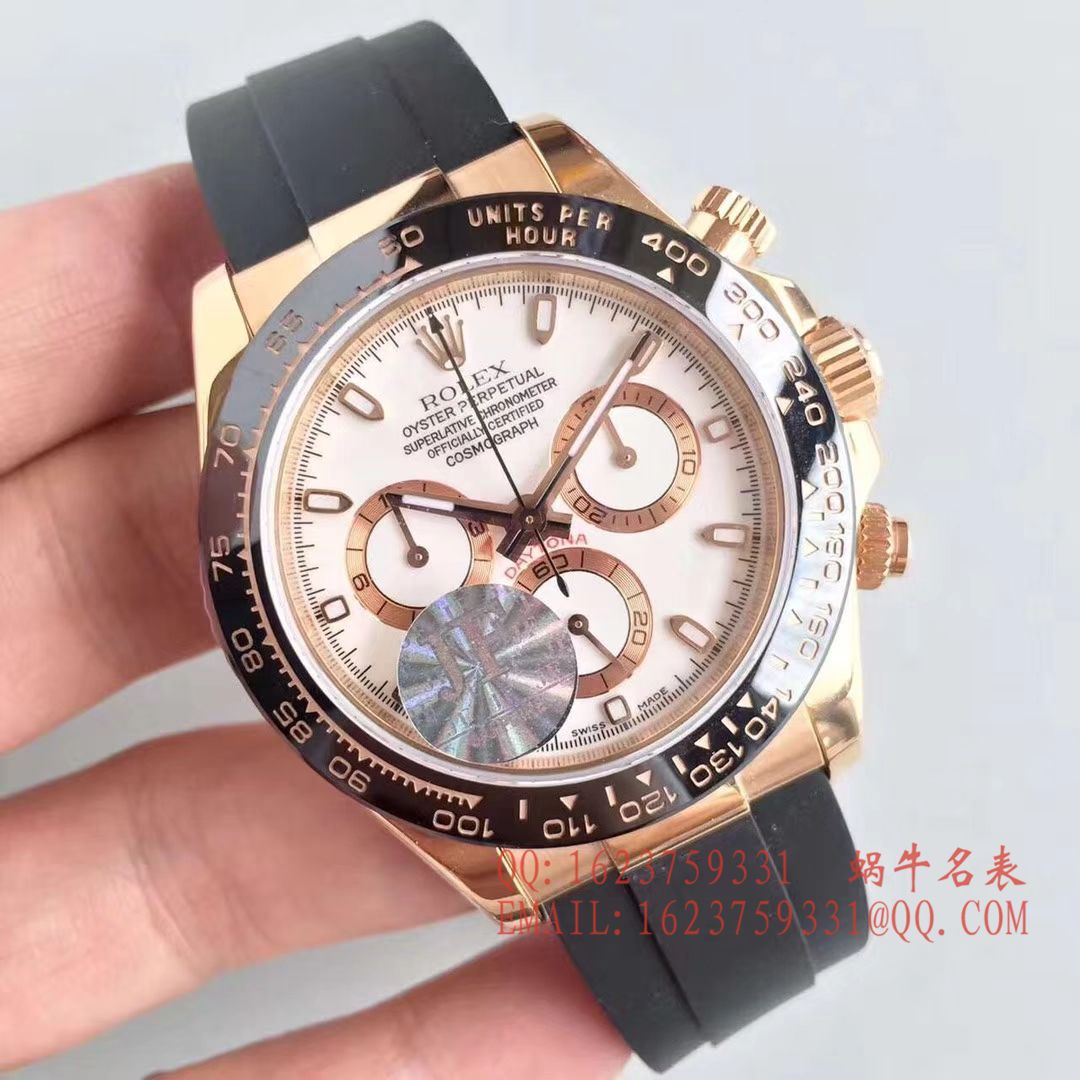 【JF1:1顶级复刻高仿手表】劳力士宇宙计型迪通拿系列116515LN-L(FC) 咖啡面机械腕表 / R009