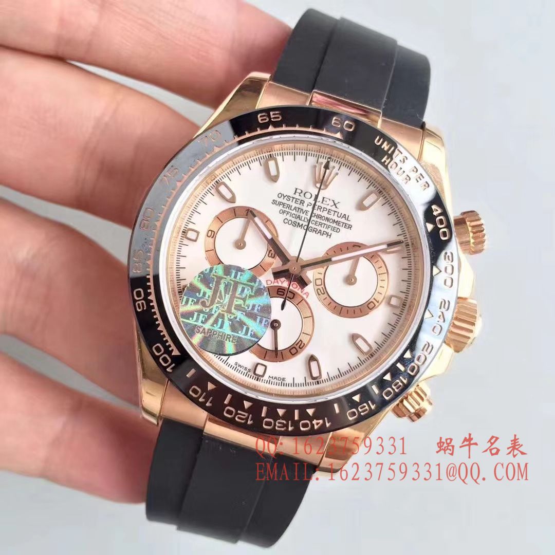 【JF1:1顶级复刻高仿手表】劳力士宇宙计型迪通拿系列116515LN-L(FC) 咖啡面机械腕表 / R009