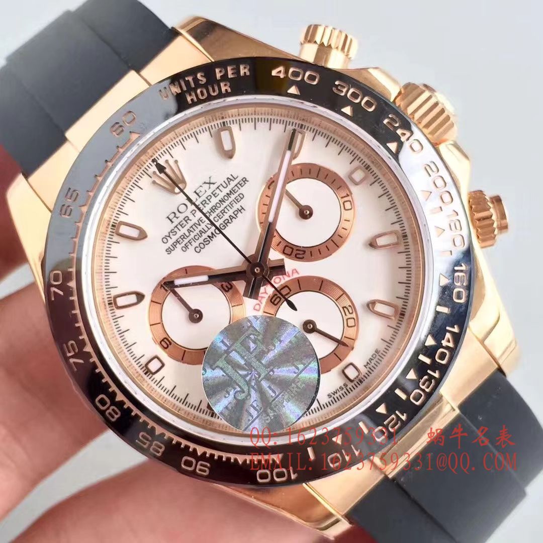 【JF1:1顶级复刻高仿手表】劳力士宇宙计型迪通拿系列116515LN-L(FC) 咖啡面机械腕表 / R009