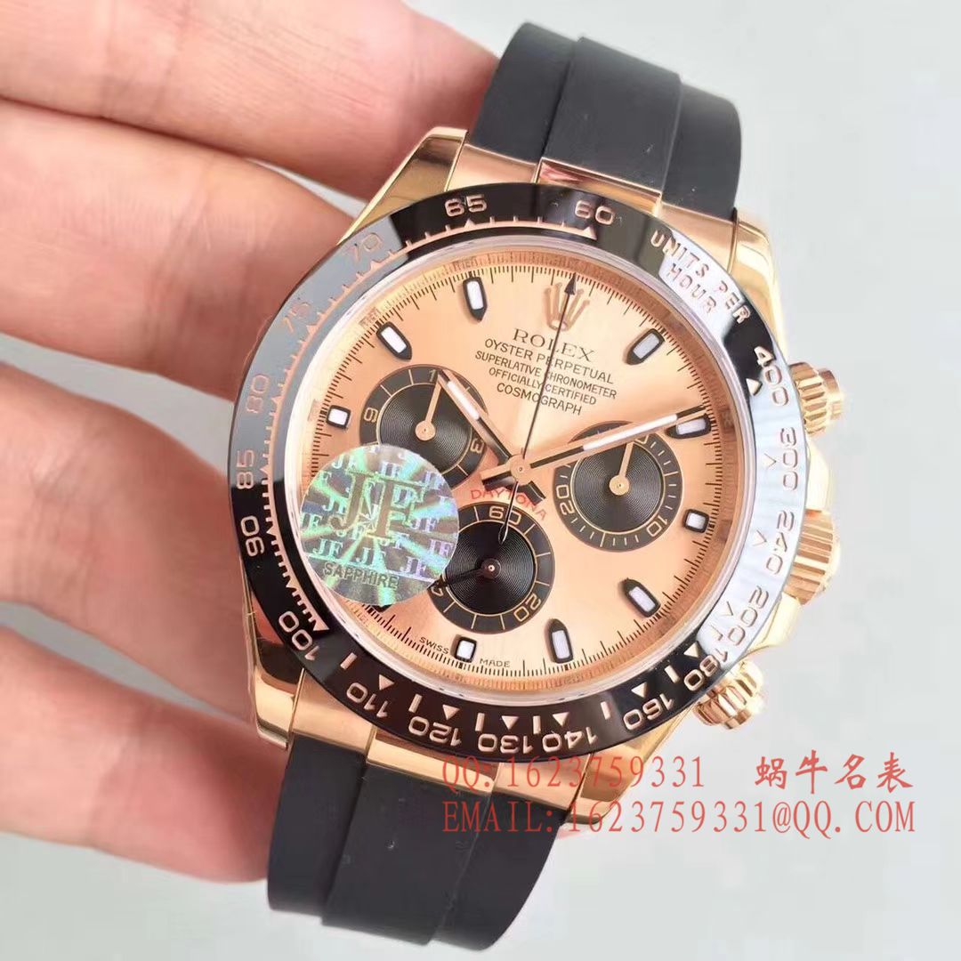 【JF1:1顶级复刻高仿手表】劳力士宇宙计型迪通拿系列116515LN-L(FC) 咖啡面机械腕表 / R009