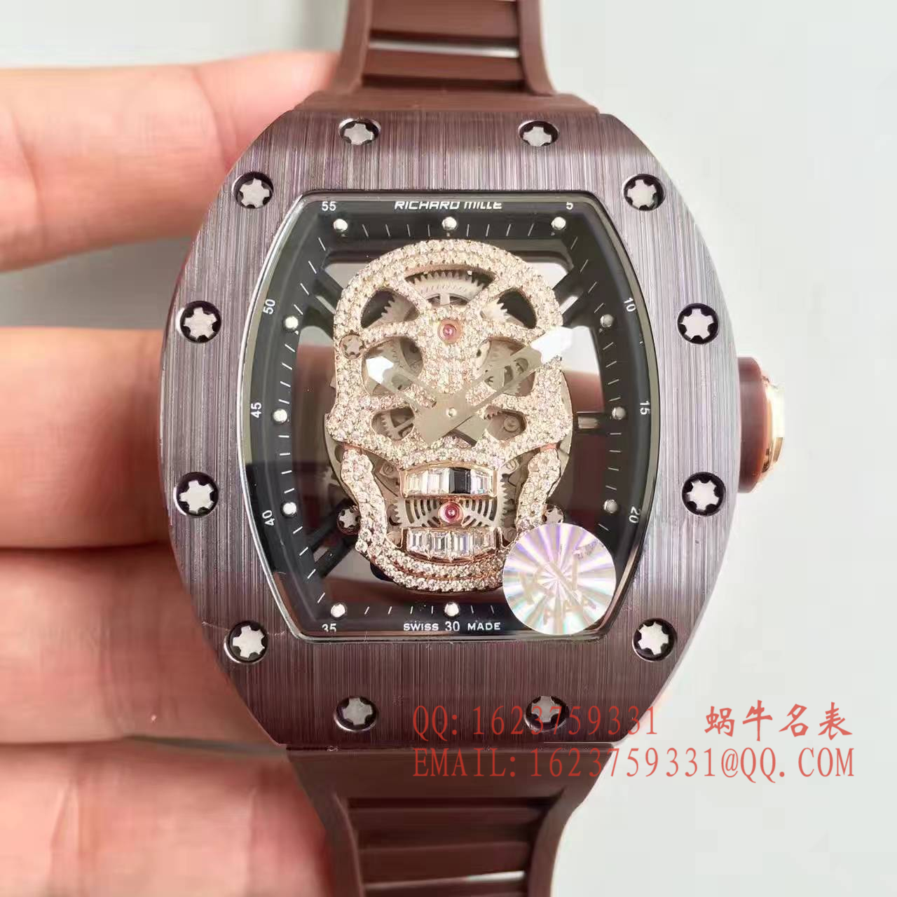 【视频解析】1:1超A精仿KV出品顶级版理查德米勒骷髅头RM 52系列手表 / R007