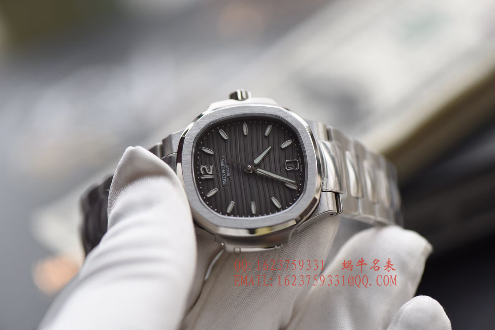 【PF一比一超A高仿手表】百达翡丽运动系列7118/1A-011女士腕表(鹦鹉螺) / BD222