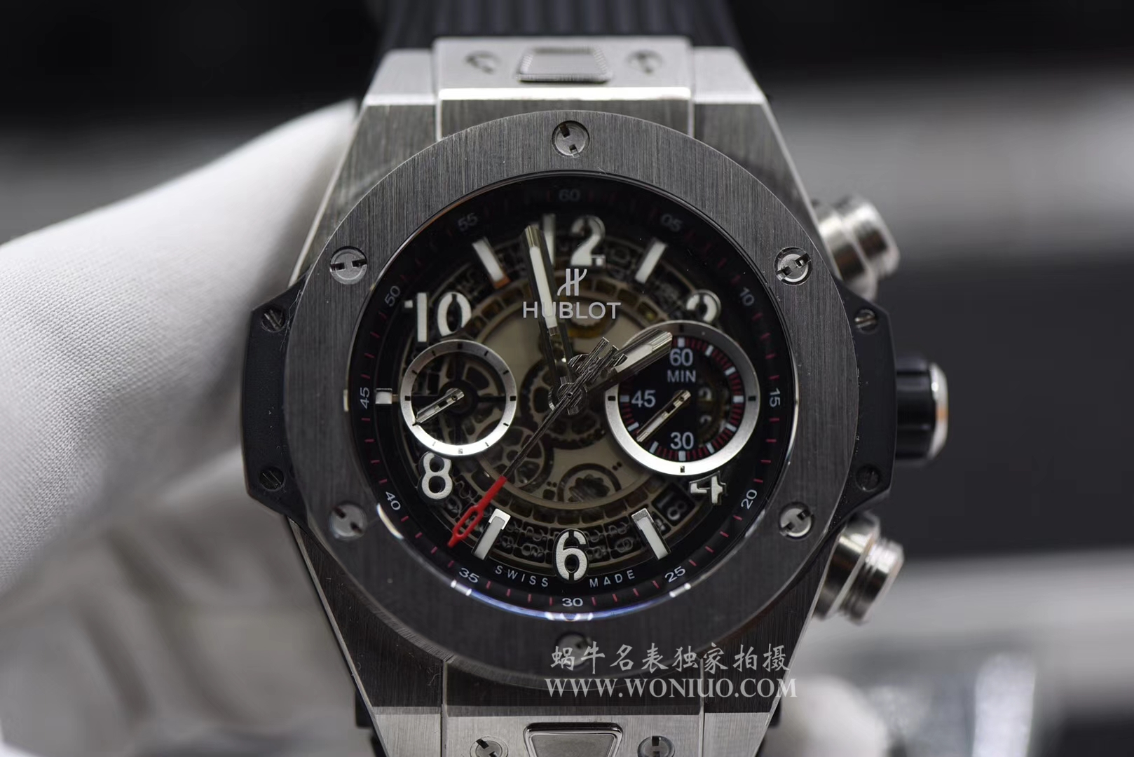 【JB一比一高仿手表】宇舶系列411.NM.1170.RX镂空腕表 / YB055