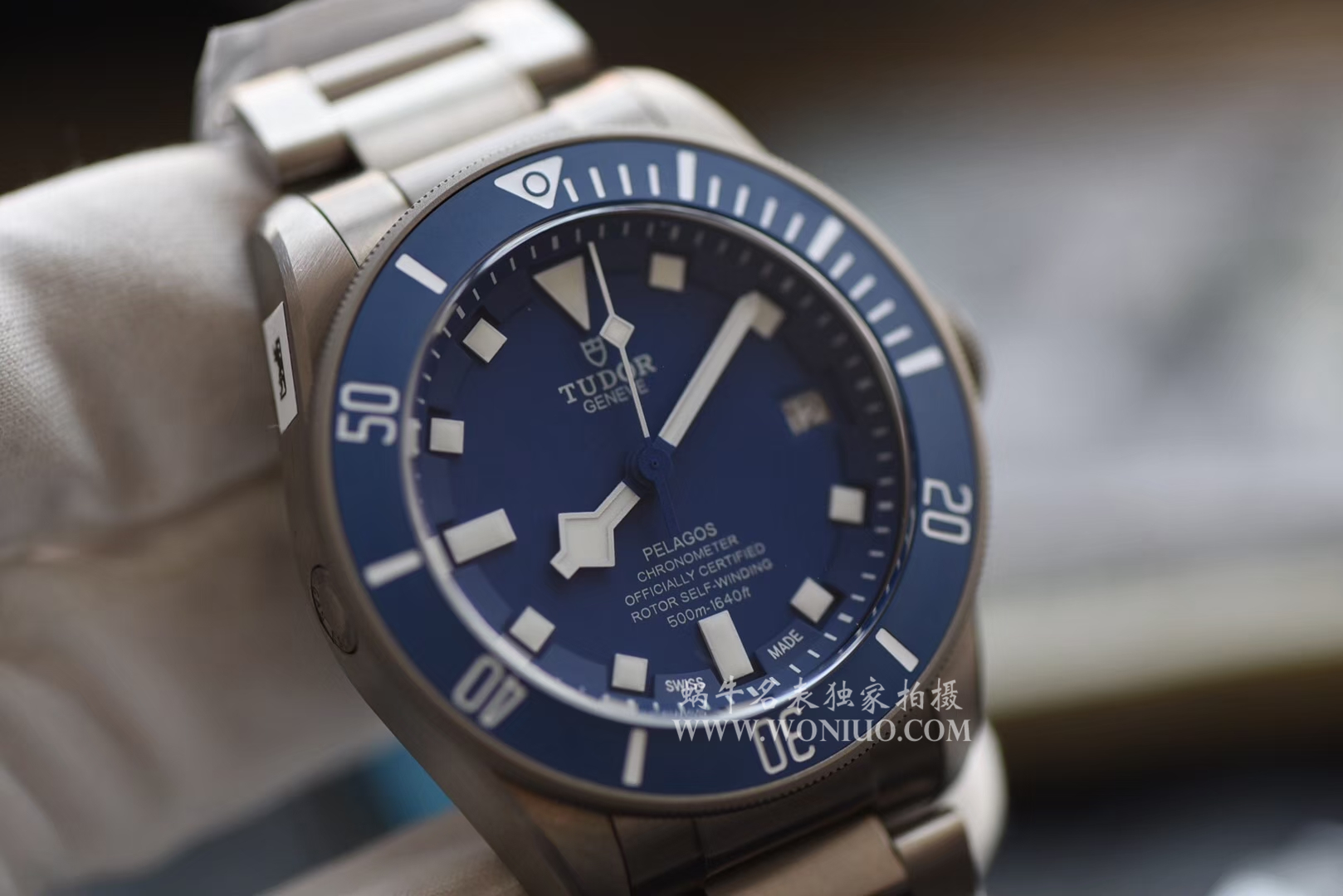 【独家视频测评】XF厂1:1超A高仿手表帝舵PELAGOS 25600TB蓝钛土豆蓝战斧 / DTbb017A