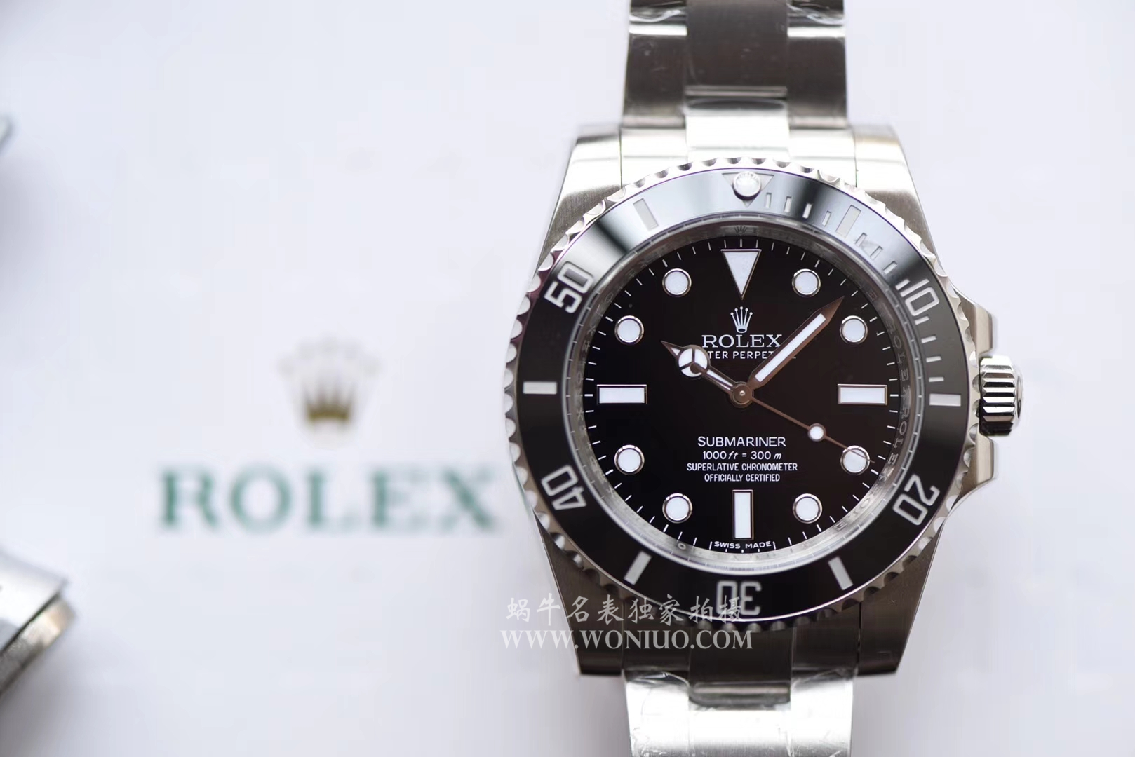 【N厂精品V7版】劳力士潜航者型复刻高仿114060-97200 黑盘腕表《无历黑水鬼》 / R031