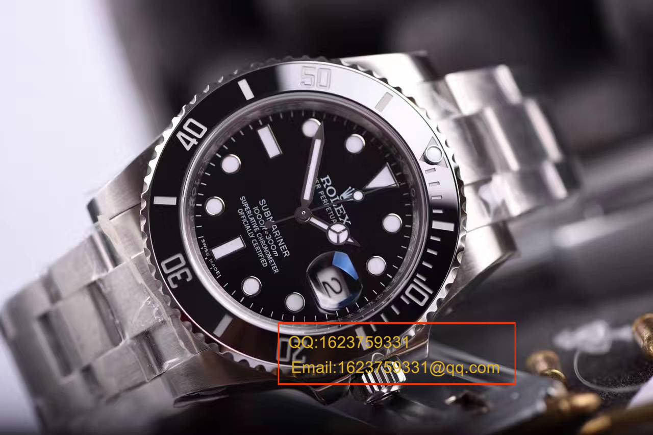 【独家视频测评N厂V7版本】1:1超A高精仿手表劳力士潜航者型系列116610LN-97200 《黑水鬼》  / R107