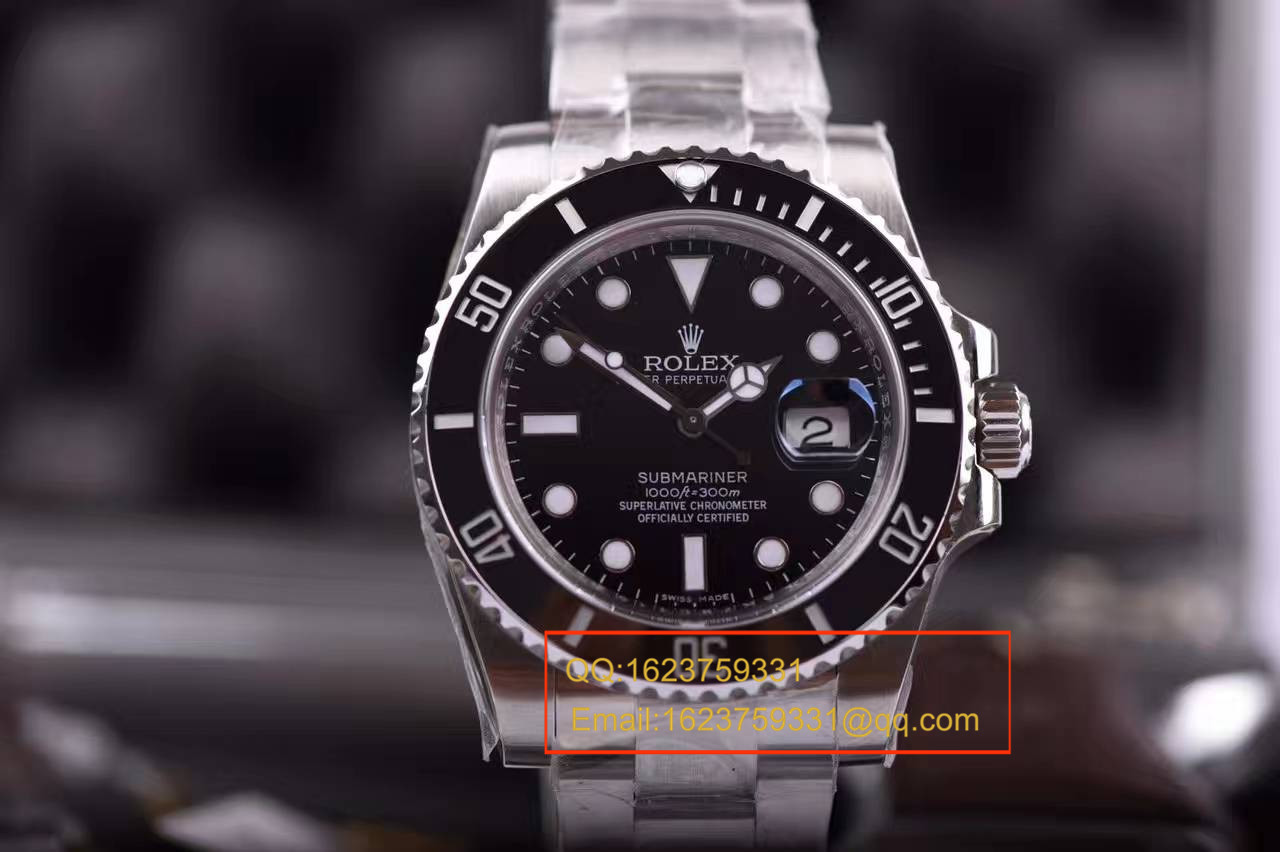 【独家视频测评N厂V7版本】1:1超A高精仿手表劳力士潜航者型系列116610LN-97200 《黑水鬼》  / R107