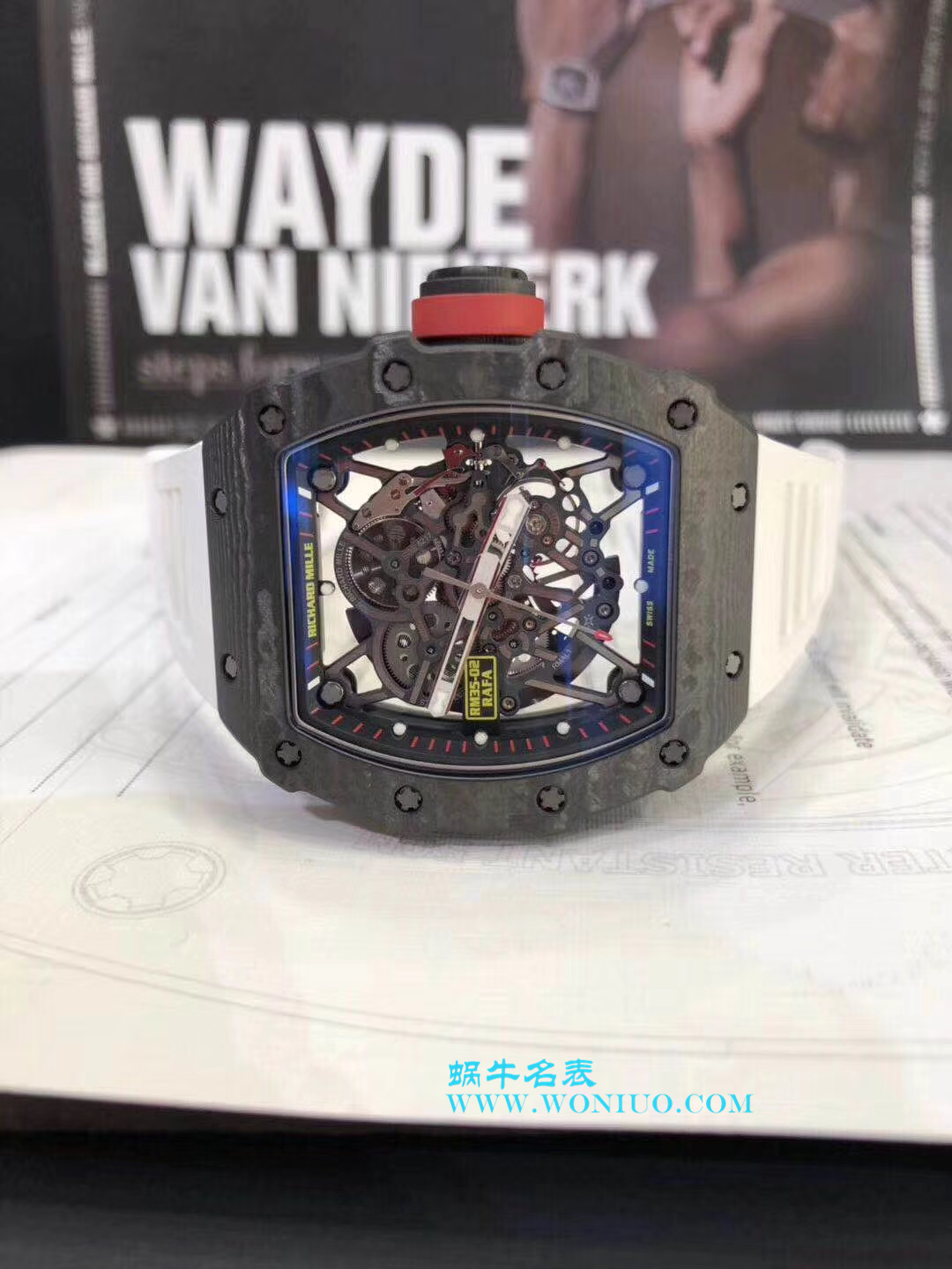 【KV一比一超A高仿手表】理查德.米勒RICHARD MILLE男士系列RM 055碳纤维白面橡胶带新款 / RM 055C