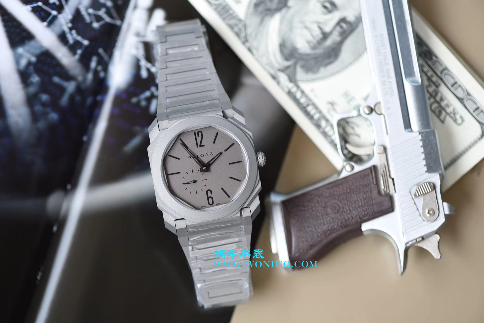 【台湾厂一比一超A高仿手表】宝格丽OCTO系列102713 BGO40C14TTXTAUTO腕表 / BZ016