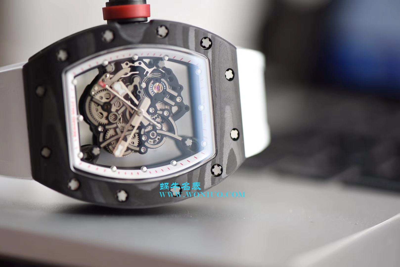 【KV一比一超A高仿手表】理查德.米勒RICHARD MILLE男士系列RM 055碳纤维白面橡胶带新款 / RM 055C