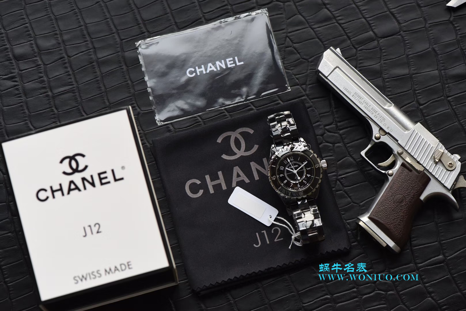 KOR韩版 香奈儿 J12 一比一复刻高仿香奈儿INTENSE 重置加强版女士石英黑面腕表 / X025