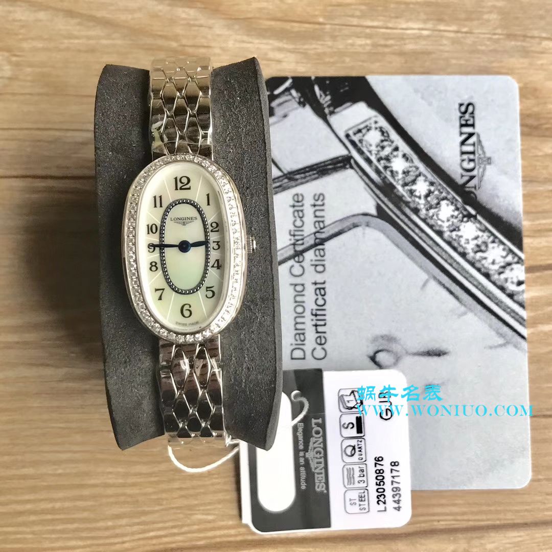 【视频评测KZ台湾厂超A高精仿手表】浪琴优雅圆舞曲系列L2.305.4.87.6女士石英腕表 / LAC043