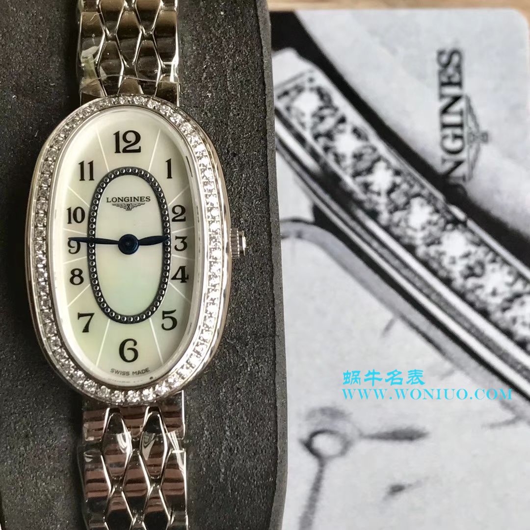【视频评测KZ台湾厂超A高精仿手表】浪琴优雅圆舞曲系列L2.305.4.87.6女士石英腕表 / LAC043
