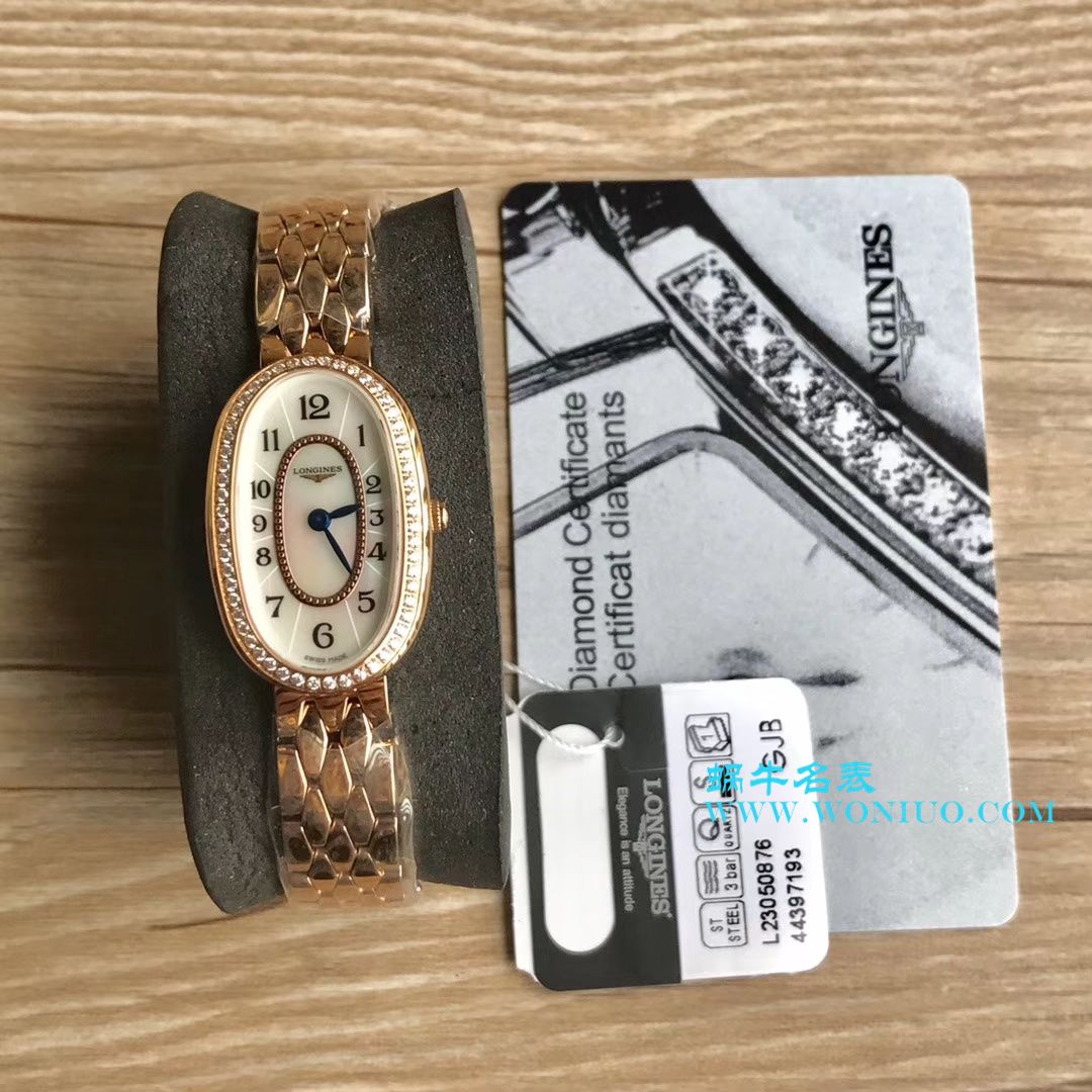 【视频评测KZ台湾厂超A高精仿手表】浪琴优雅圆舞曲系列L2.305.4.87.6女士石英腕表 / LAC043