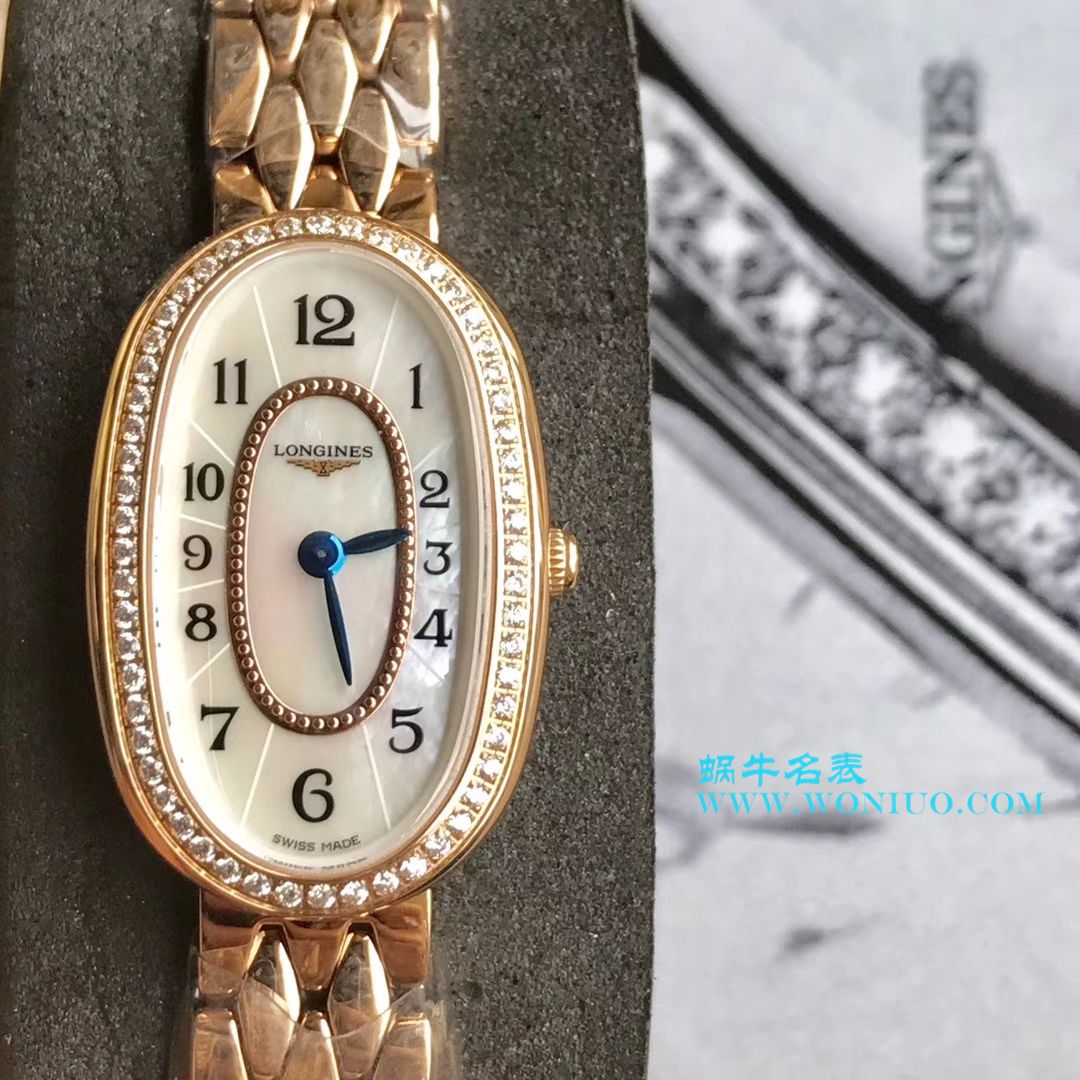 【视频评测KZ台湾厂超A高精仿手表】浪琴优雅圆舞曲系列L2.305.4.87.6女士石英腕表 / LAC043